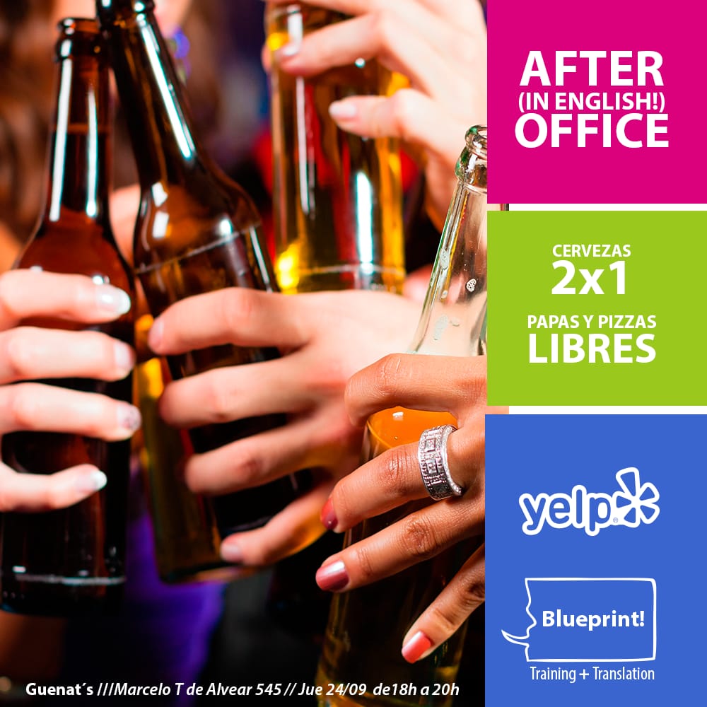 After office en inglés at Guenat´s