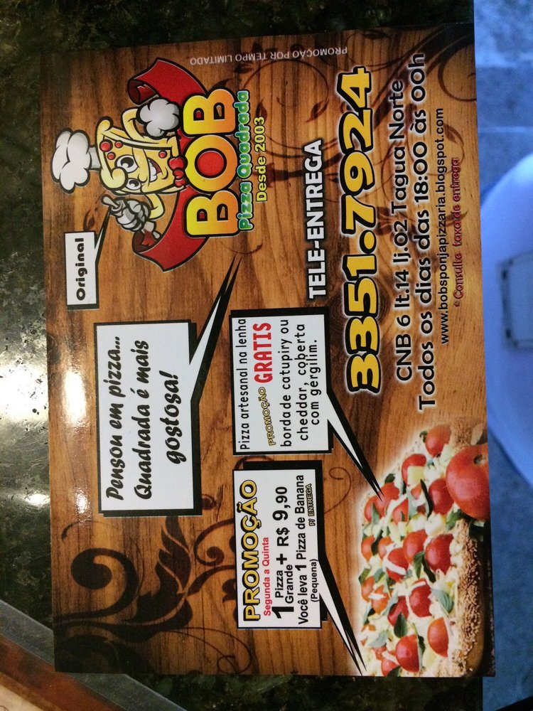 Bob Pizza Quadrada
