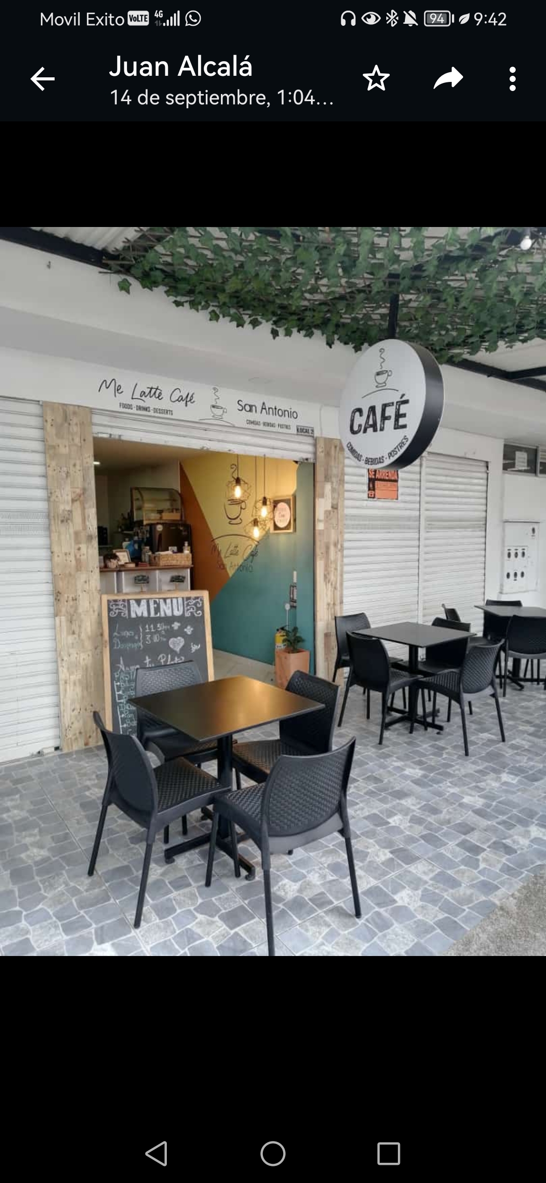 Me latte café